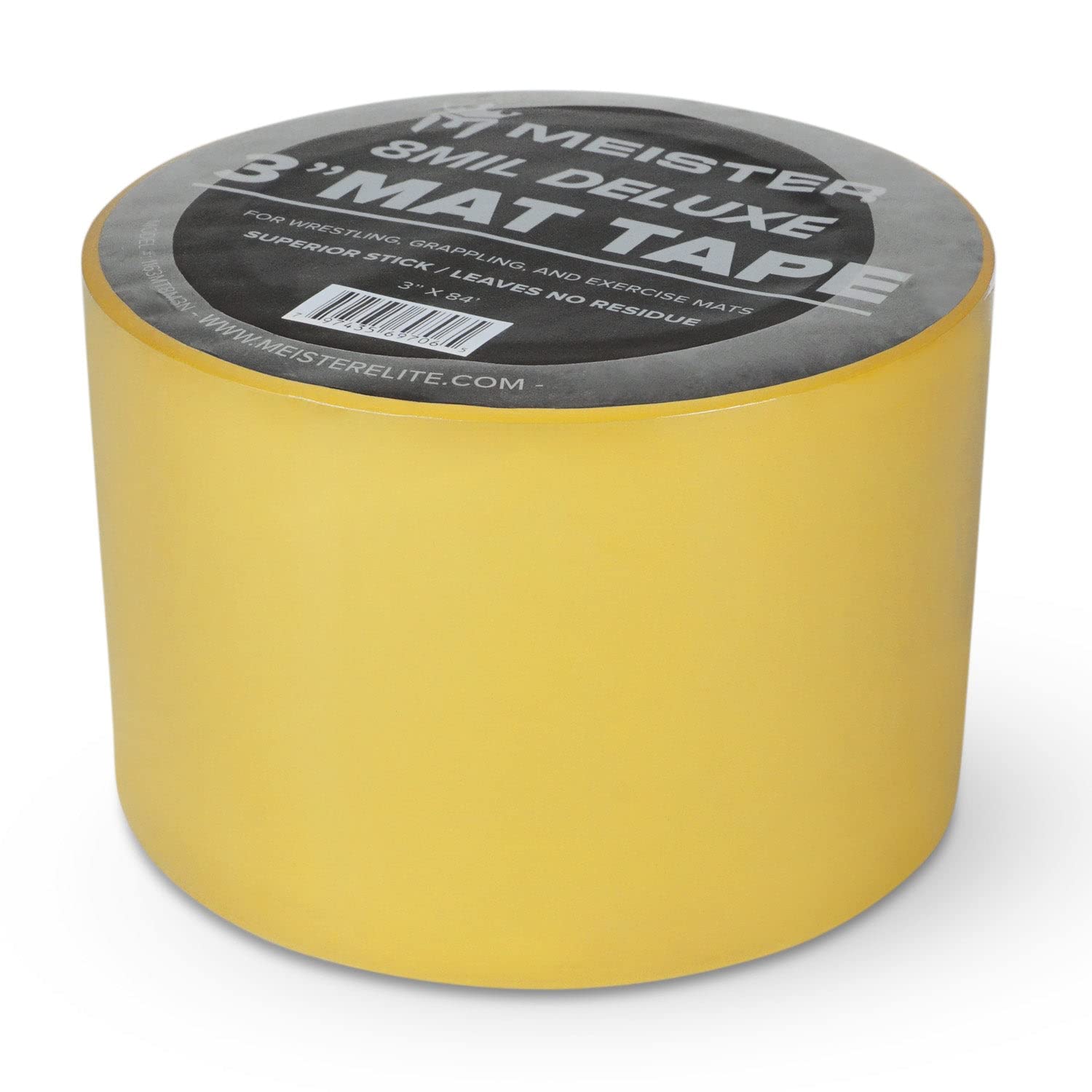 Meister Deluxe 8mil Mat Tape for Wrestling, Grappling and Exercise Mats - Clear - 3" x 84ft - 1 Roll