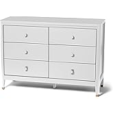 Little Seeds Aster 6-Drawer Dresser, True White