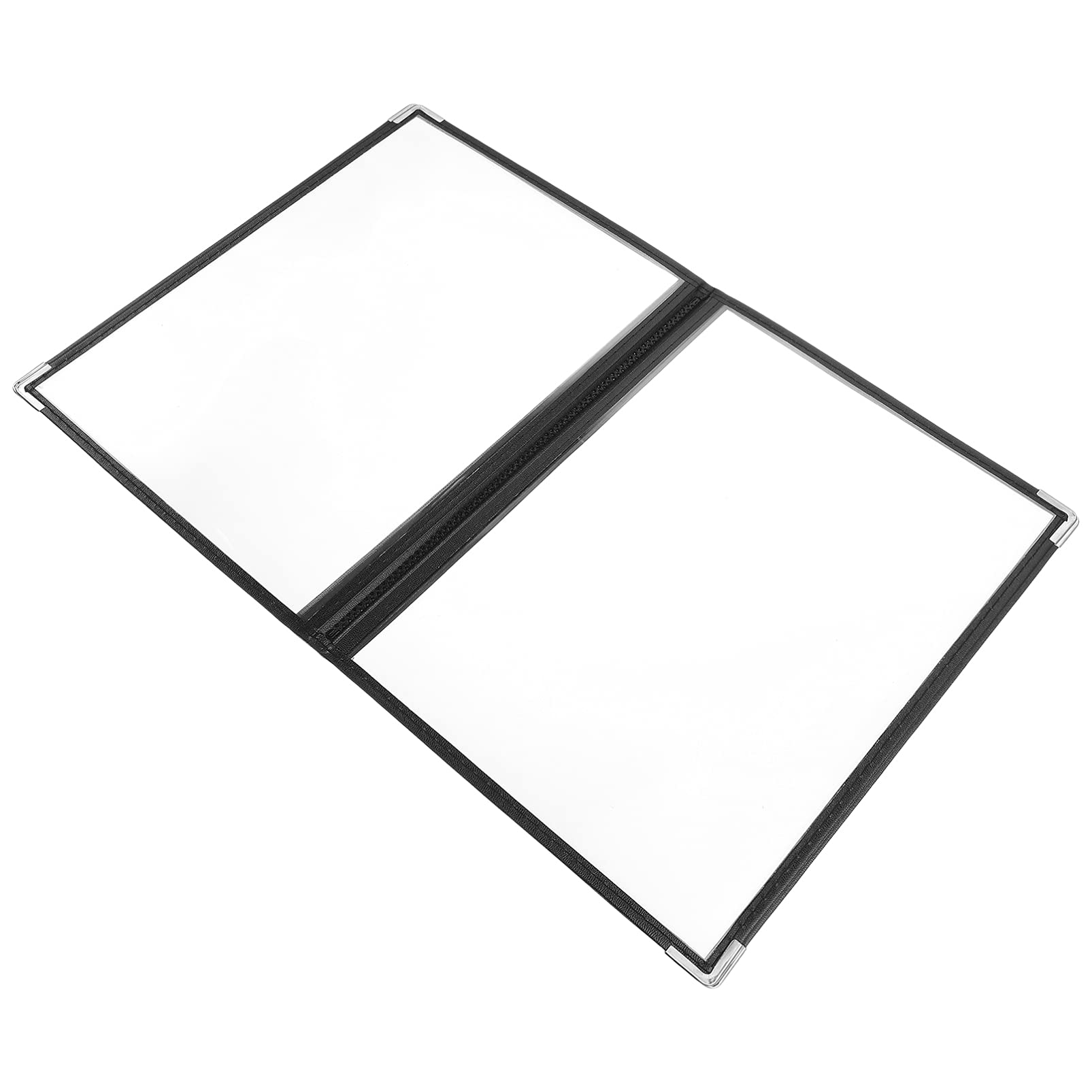 NUOBESTY Menu Covers Transparent Menu Cover Book Black Menu Book for Bar Cafe Restaurant