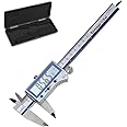 iGaging Fastener Cal Digital Caliper 0-6"/150 mm - IP54 Electronic Caliper for Woodworking - Quick & Accurate 4th, 16th, 32nd, & 128th Standard Fastener Reading - Includes Case, Manual, & Battery