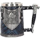 Personalise Engraved Style Mug Horn Games Beers of Mug,Stainless Steel Resin 3D Coffee Beer Mug Drinkware Cup (6.White Lion Head Handle Cup)