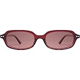 Appassal Retro Rectangle Sunglasses for Women Men Trendy Small Narrow Square Sunnies AP3729