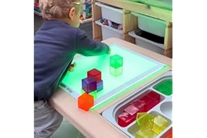 Toddle Way A3 RGB LED LightPad Compatible with IKEA Flisat Table. Standalone or a Flisat Table Insert. 8 changing Colors for 
