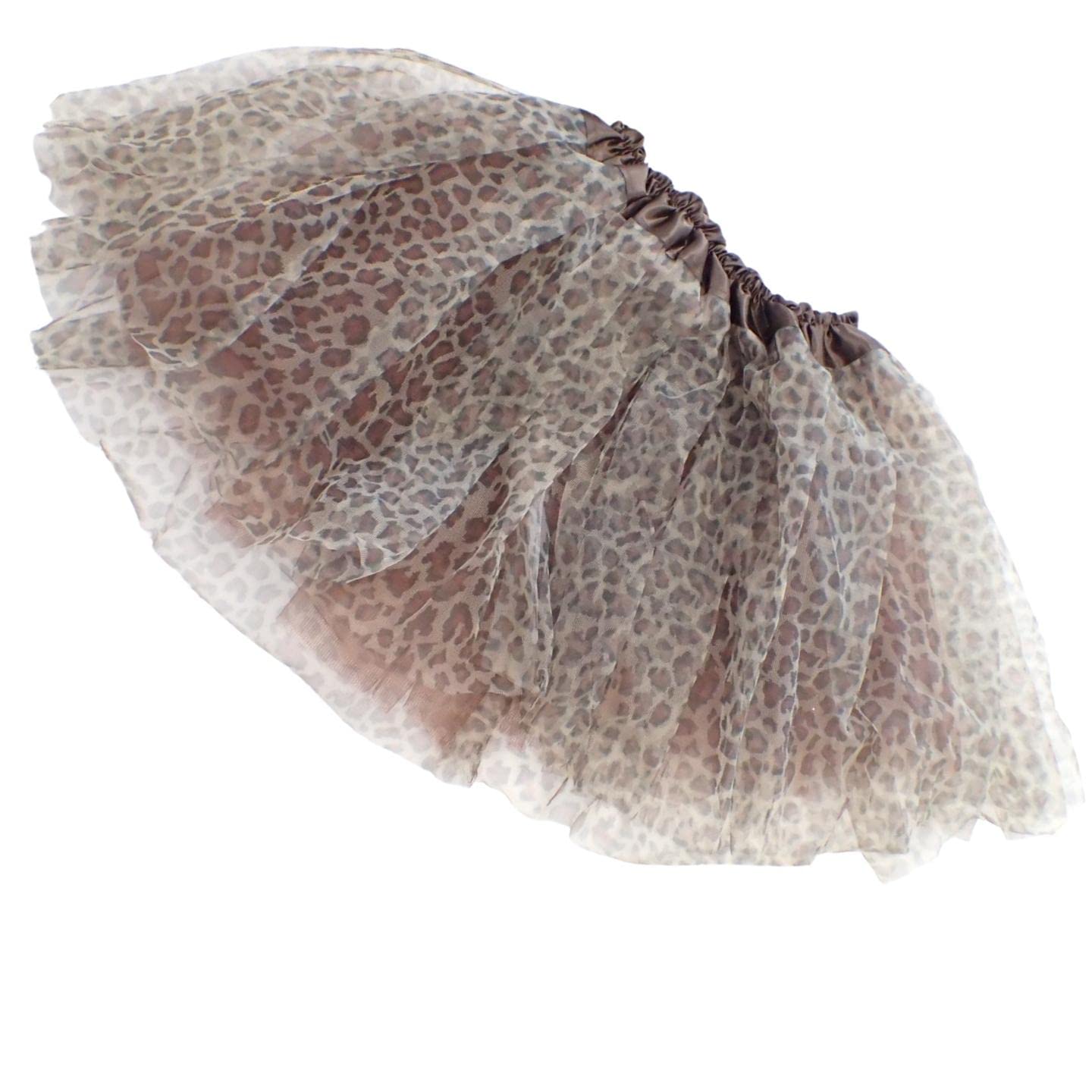 Topkids Accessories Cute Costumes Funky TuTu's for Girls, Kids Tutu Skirt, Halloween Costume Tutu for Teenagers & Girls, Fun Costumes Skirts & Tutus, Underskirt Halloween Ideas (Leopard Print)