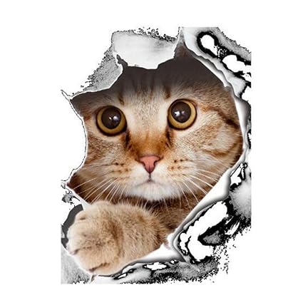 Bibabo25 Süßer Hunde und Katzen WC-Deckelbezug Badezimmer Dekoration Wandtattoo - Hund, katze, Einheitsgröße