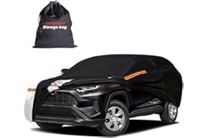 Cotryvox 10-Layer SUV Car Cover Waterproof All Weather. See Vehicle Size-Chart for Accurate Fit. Outdoor Full Exterior Covers for Automobiles Heavy Duty Tarp Jeep Rav4 CRV. Size S2 (See Size Chart)