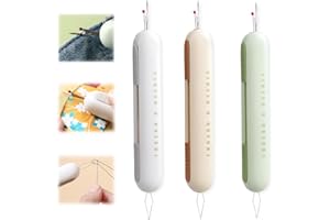 3 Pcs 2 In 1 Needle Threader Seam Ripper, Needle Threaders For Hand Sewing, Needle Threading and Seam Kit Seam Ripper Tool