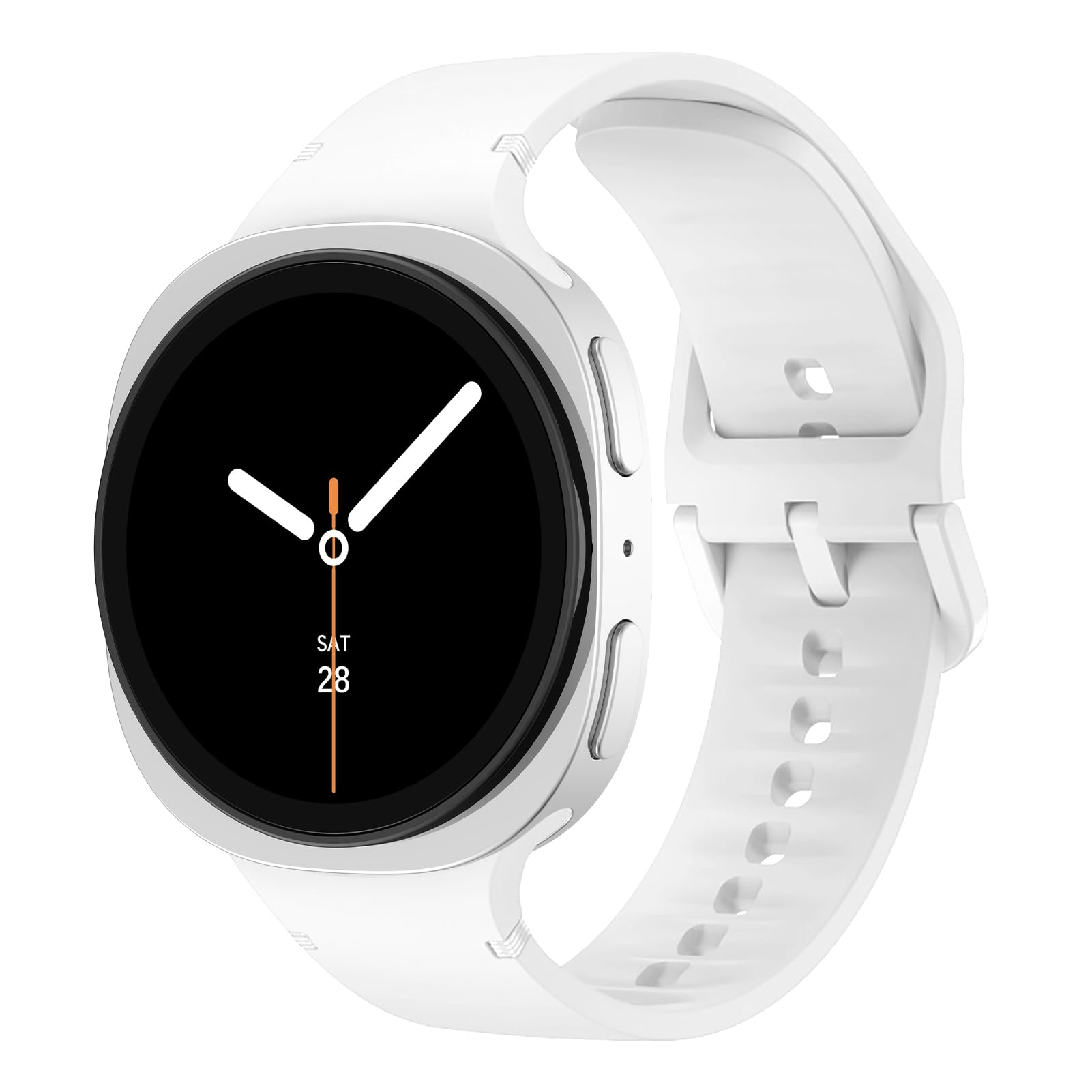 Photo 1 of Sport Band for Samsung Galaxy Watch 8 Band 40mm 44mm/8 Classic 46mm Men Women,No Gap Soft Silicone Rubber Replacement Strap Waterproof Wristband for Samsung Galaxy Watch 8 Classic Bands 46 44 40 mm