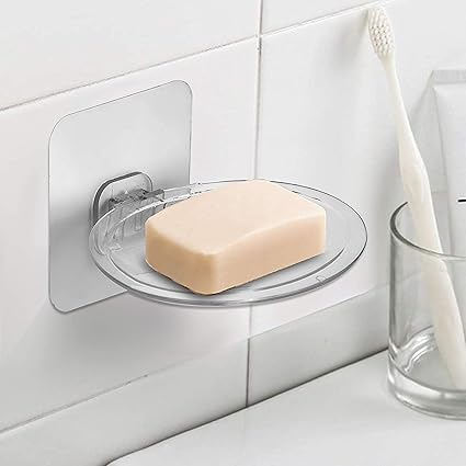 Klaxon Wall Mount Self Draining Soap Dish Holder for Bathroom Storage ...