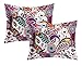 Chic Home 8 Piece Princess Paisley and Polka Dot Printed Reversible Comforter Sheet Set, Twin X-Long, Fuchsia