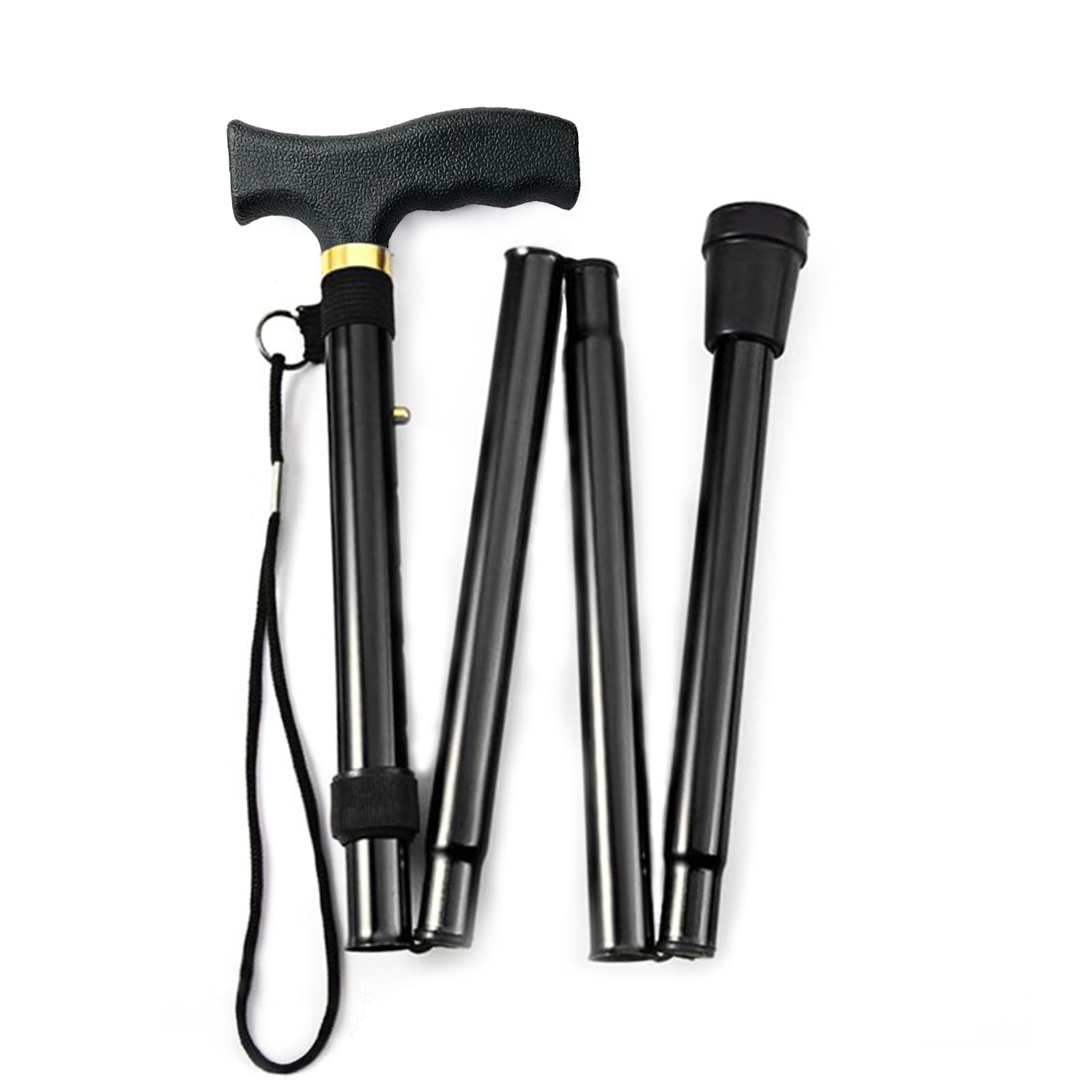 BeGrit Walking Sticks for Women Folding Walking Sticks Adjustable Walking Stick Collapsible Lightweight Flexible Stick Comfortable Grip Durable Mobility Aid for Ladies Men