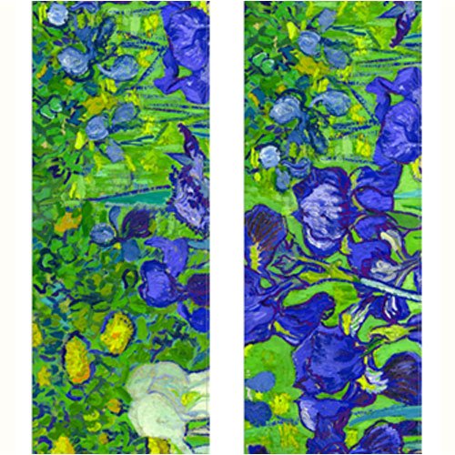 Vincent Van Gogh Irises Travel Luggage Strap Suitcase Security Belt. Heavy Duty & Adjustable. Must Have Travel Accessories. TSA Compliant. 1 Luggage Strap & 1 Add A Bag Strap. 2-Piece Set.
