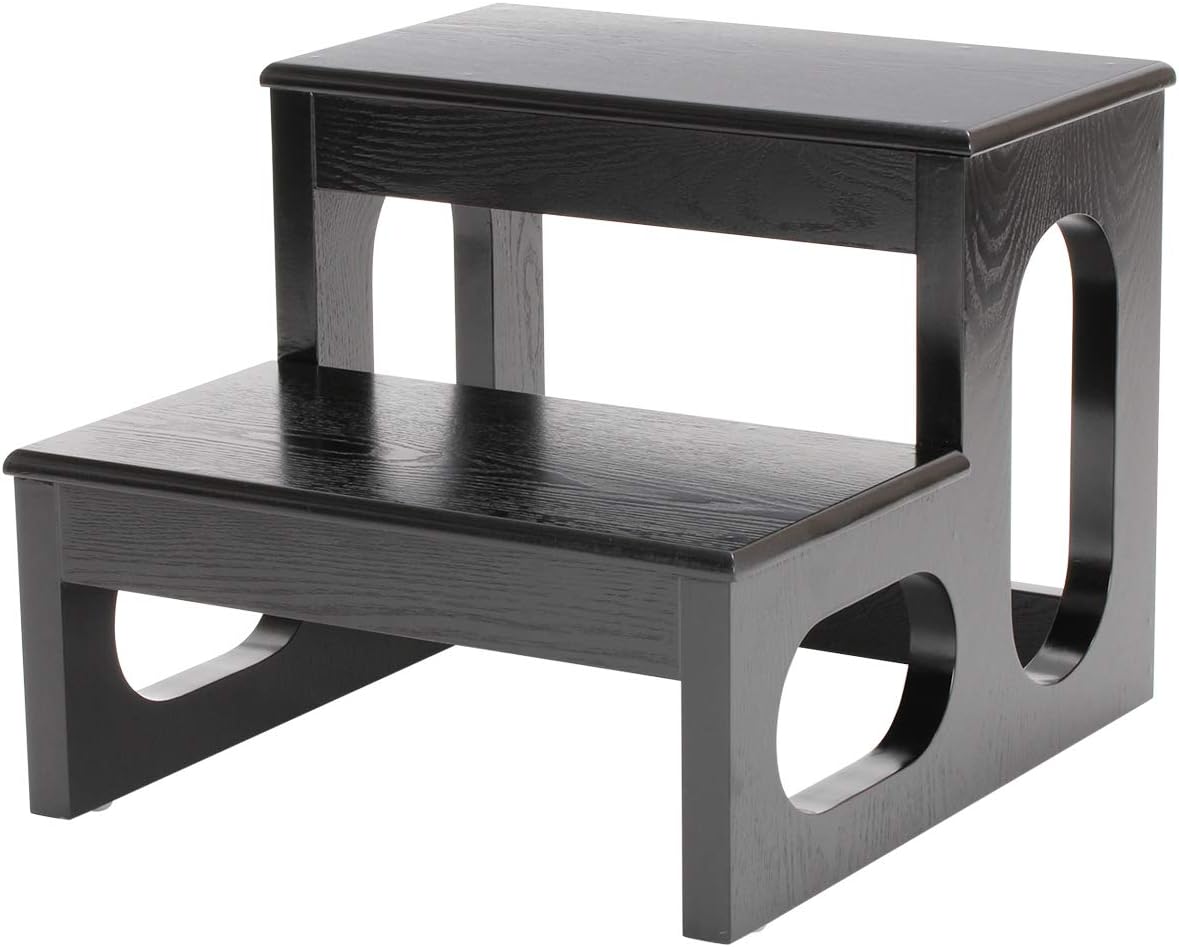 Amazon Co Jp 足置き 全4種 木製 Bon 2段 フットステージ ブラック 足置き台 足置き場 足台 フット台 フットレスト 踏み台 ペディキュア台 ペディ台 ネイル台 フットケア台 オットマン 足 フット 台 スツール イス 椅子 チェア ネイル ドラッグストア