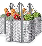 WISELIFE Wiederverwendbare Einkaufstaschen, 10 Stück, Faltbar, Groß (ca. 41x33 Cm) - Robust, Waschbar, Umweltfreundlich