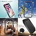 EFFUN iPhone Xs Waterproof Case, iPhone X Waterproof Case, Wireless Charging Support IP68 Certified Waterproof Cover Dust/Snow/Shock Proof Case with Cell Phone Holder and Floating Strap Black