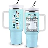 Sighdorm Medical Assistant Gifts for Women Men, Medical Assistant Week Gifts, MA Appreciation Gift, 40oz Stainless Steel Tumbler