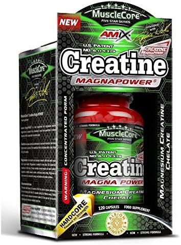 AMIX - CREATINE MAGNAPOWER - 120 Capsules - Food Supplement - Increases Muscle Strength - Promotes intracellular Hydration