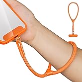 saxsion Hand Wrist Strap Lanyard,Universal Cell Phone Multifuctional Patch Lanyards Compatible with Most Smartphones for Women and Men (Orange)