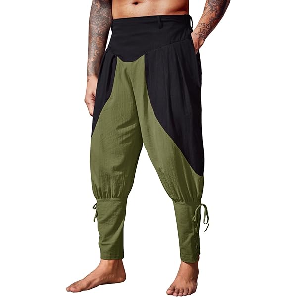 Pantalón Pirata Hombre Pantalones Medievales Para Hombre Estilo