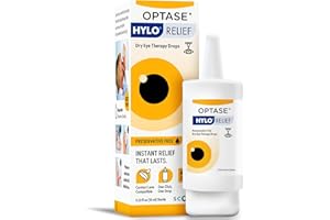 Optase HYLO Relief Dry Eye Drops, 0.33 fl oz (10ml), 300 Doses - Preservative Free Eye Drops for Dry Eyes - Gentle Lubricant Multi-Dose Solution - Contact Lens Compatible for Daily Comfort