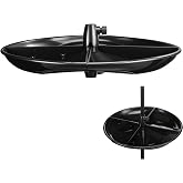 Geelin 21'' Plastic Bird Seed Catcher Tray for 1'' Outdoor Pole Feeders, Removable Bird Seed Catcher Tray for Hummingbird Bee Feeders Outdoors, Backyard, Garden, Not Included Pole