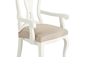 CZL Dining Room Chair Seat Covers Set of 2, Upgraded Zipper Chair Covers for Dining Room Stretch Jacquard Dining Chair Slipcover Removable Washable