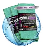 Glacier Microfiber Cleaning Cloth Safely and Easily Cleans Any Surface Green 3 Large 24X16