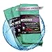 Glacier Microfiber Cleaning Cloth Safely and Easily Cleans Any Surface Green 3 Large 24X16