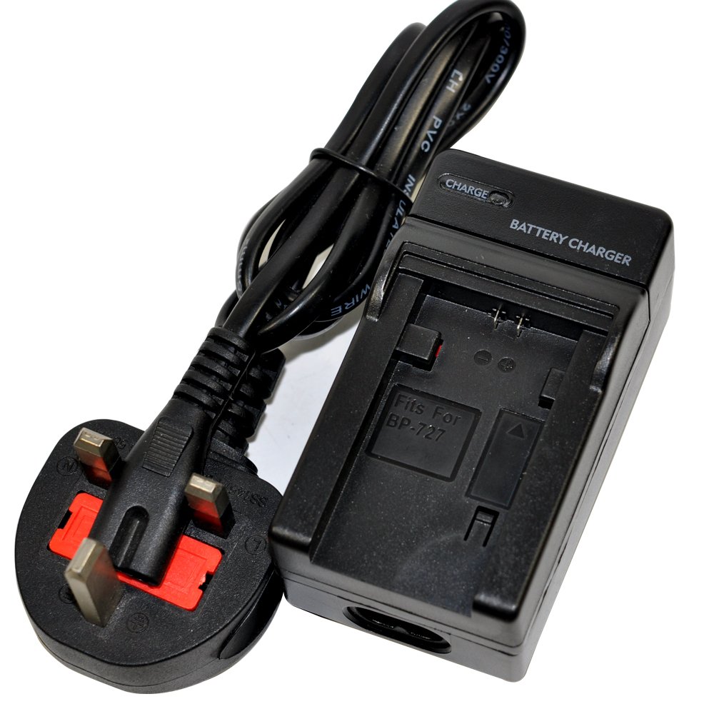 AC/DC Wall/Car Single Battery Charger for Canon BP-727 CG-700 BP-719 BP-745 LEGRIA VIXIA HF M506 M60 R306 R36 R37 R46 R66 R606 M50 M500 R300 R32 R30 R31 Camcorder