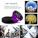 Luxsure Universal 3 in 1 Camera Lens Kit Clip-On 180 Degree Supreme Fisheye + 0.65X Wide Angle+ 10X Macro Lens for iPhone 6s/6s Plus, iPhone 6/6 Plus,iPhone 5 5S 4 4S Samsung HTC Android (Purple)