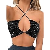 krtwrnt Women‘s Festival Outfits Rave Crop Top