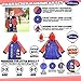 Disney Little Kids Umbrella and Slicker, Mickey Mouse Toddler Boy Rain Wear Set, for Ages 2-5, Red and Blue, Medium-Age 4-5