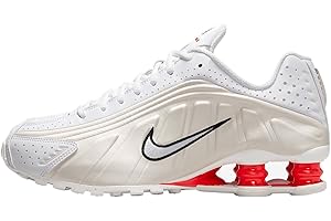 Nike Shox R4 Women's Shoes (AR3565-103, White/Phantom/Picante Red/White)
