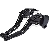MTCRIGHTER Compatible with CFMOTO 450SS 450CL-C 450NK Short Brake Lever Clutch Lever, CNC Aluminum Alloy Made (Black)