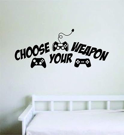 Amazon Com Choose Your Weapon V2 Wall Decal Sticker Vinyl