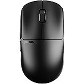 Pulsar Gaming Gears X2 Crazylight Wireless Gaming Mouse, Medium, Jet Black | Ultra Lightweight 1.38 oz (39g), Symmetrical, Flat Side, Back-Moderate Hump, Fingertip/Claw Grip, XS-1, 32K DPI, 8K