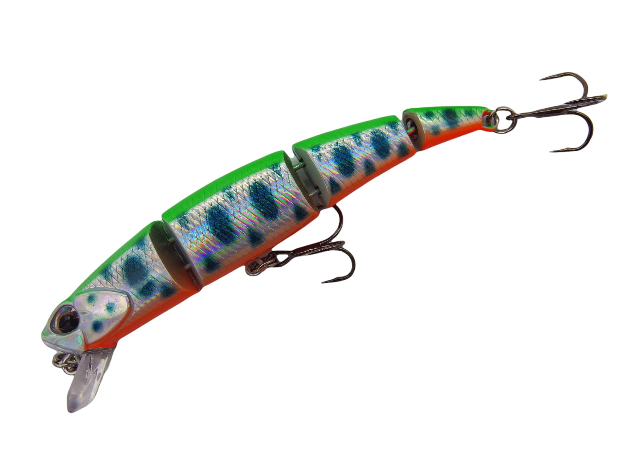 momolures Trout Lures Qatro Jointed 70S 5.7g Sinking for Brown Trout (LIME CHART YAMAME)
