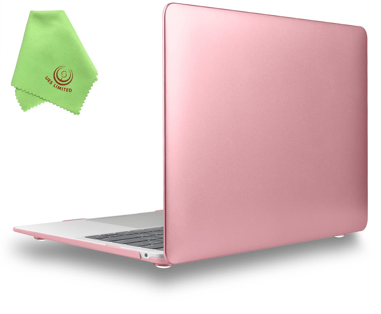 UESWILL Compatible with MacBook Air 13 inch Case 2021 2020 2019 2018 Model A2337 (M1) A2179 A1932, with Retina Display Touch ID, Matte Protective Hard Shell Case Cover, Rose Gold