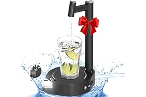 KEVIYI Desktop Water Bottle Dispenser - Smart Night Lights Countertop Water Dispenser 10 Levels Pumping for 5 Gallon Universal Bottle, Intelligent Portable USB-C Charging Water Pump for Home, Office, Outdoor