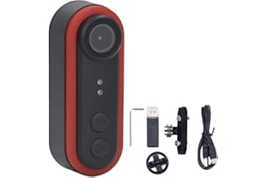 Keenso Bike Camera, Bike Camera with Tail Light, 1080P Rear View with APP, IPX6 Water Cycling Safety Monitor