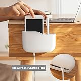Lanjue Wall Mounted Remote Control Holder - 2 Grids Storage Box view 2