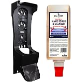 DU-MOST Heavy-Duty Walnut Hand Scrub &amp; Hand Cleaner, 120 oz + Dispenser | Mechanics &amp; Workshops, Highly Concentrated, Removes Grease, Oil, Carbon, Tar, Paint &amp; Ink, Citrus Scent