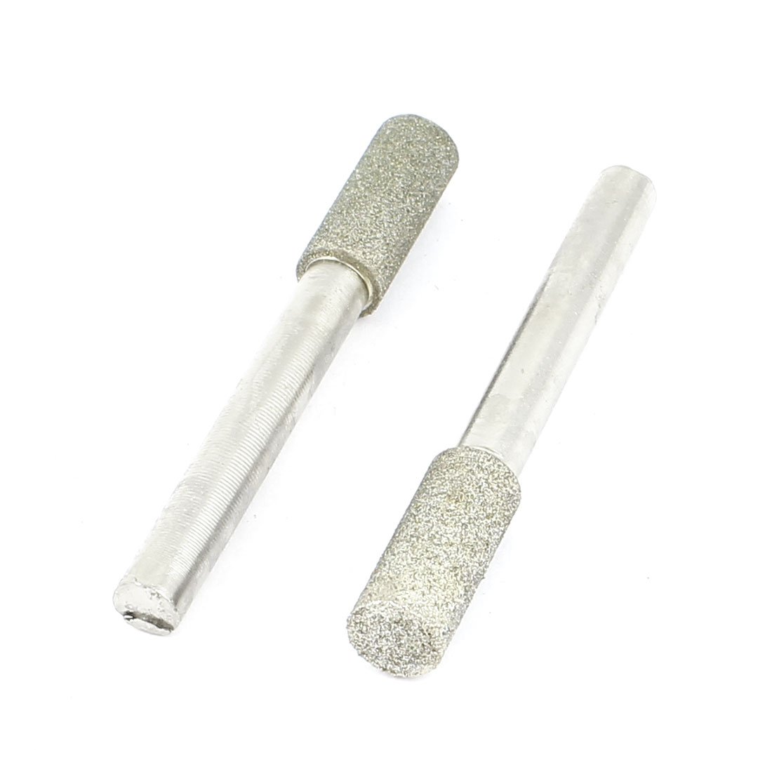 sourcingmap 6mm Shank 8mm Cylinder Head Mounted Points Grinding Bit 2 Pcs