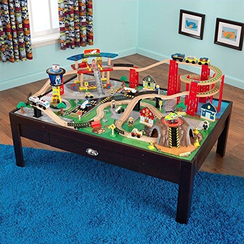 Kidkraft airport express espresso table and set