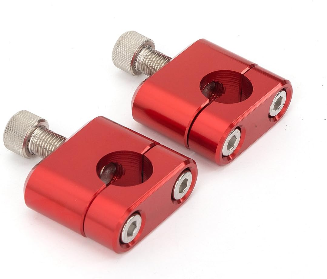Universial 7/8" 22mm Standard Motorcycle Dirt Bike Scooter ATV Bar Handlebar Mounts Riser Clamp Adaptor Compatible with KLX125L KLX400R KLX450R KLX650R KLR250 KLR650 KLX250S KLX400SR
