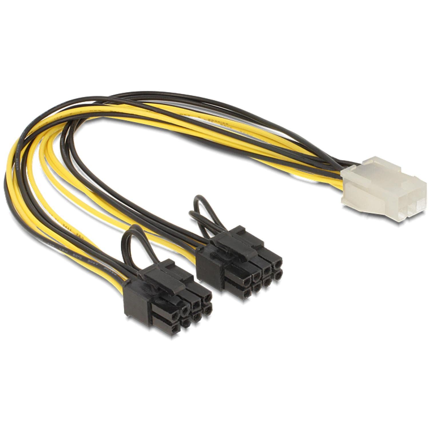 DeLOCK 83433 Cable 6 Pin Female > 2 x 8 Pin PCI Express Power Supply S
