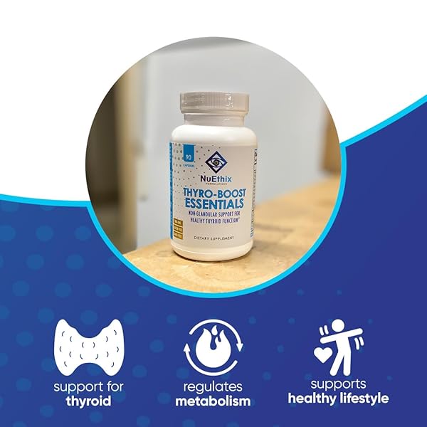NUETHIX FORMULATIONS THYRO-BOOST ESSENTIALS, NON-GLANDULAR SUPPORT TO ASSIST WITH OPTIMAL THYROID FUNCTION, 90 CAPSULES
