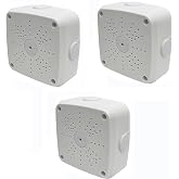 Plastic Junction Box,Rainproof Dustproof, Junction Box, Universal Electrical Enclosure, Outdoor and Indoor Usage Project Box Security Camera Bracket (115 * 115 * 50mm-3Pack)