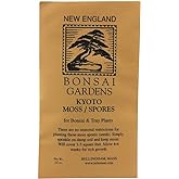 Moss Spores for Bonsai Trees - Covers Up to Three Square Feet, Bright Green Velvet Kyoto Bonsai Moss that is Weed Free, Indefinite Shelf Life
