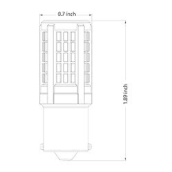 Alla Lighting 4014-84 SMD BA15S 7506 1156 LED